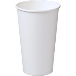 SINGLE WALL WHITE PAPER CUP 460ML 25S