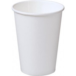 SINGLE WALL WHITE PAPER CUP 355ML 50S
