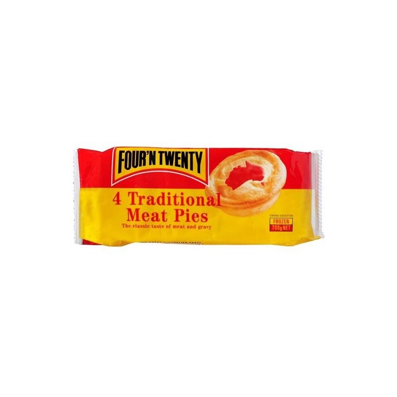 TRADITIONAL MEAT PIES 4 PACK 700GM TRADITIONAL MEAT PIES 4 PACK 700GM