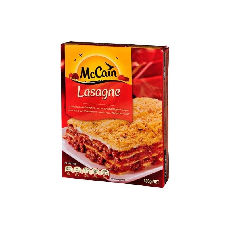 McCAIN LASAGNE 400GM