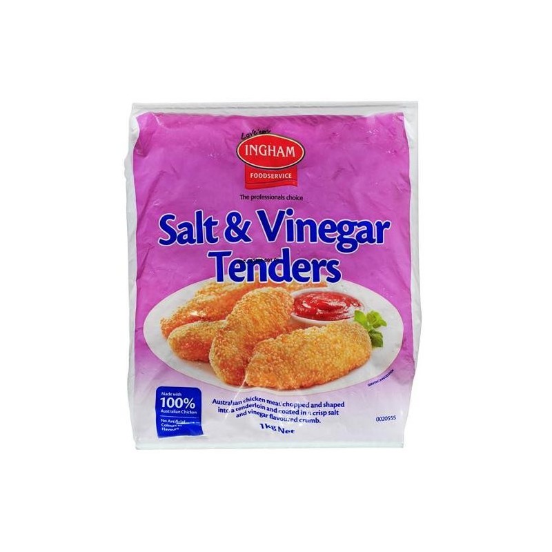 CHICKEN TENDERS SALT AND VINEGAR 1KG