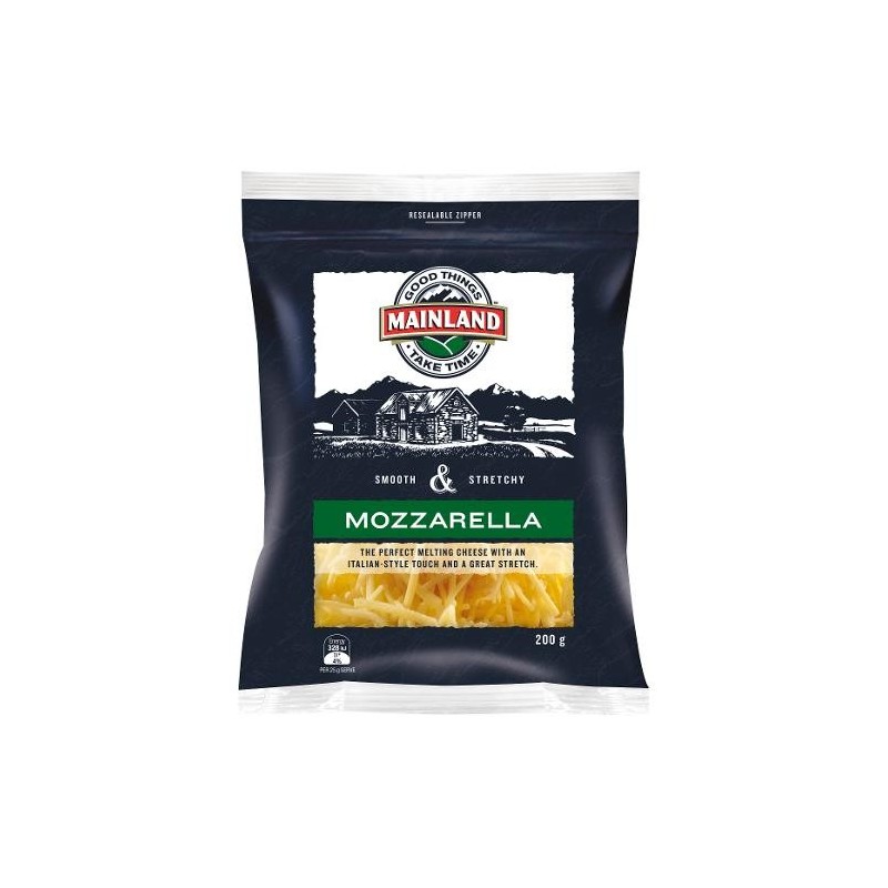 GRATED MOZZARELLA CHEESE 200GM