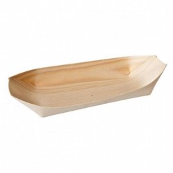 OVAL BOAT BIO WOOD 60X45MM 50PK