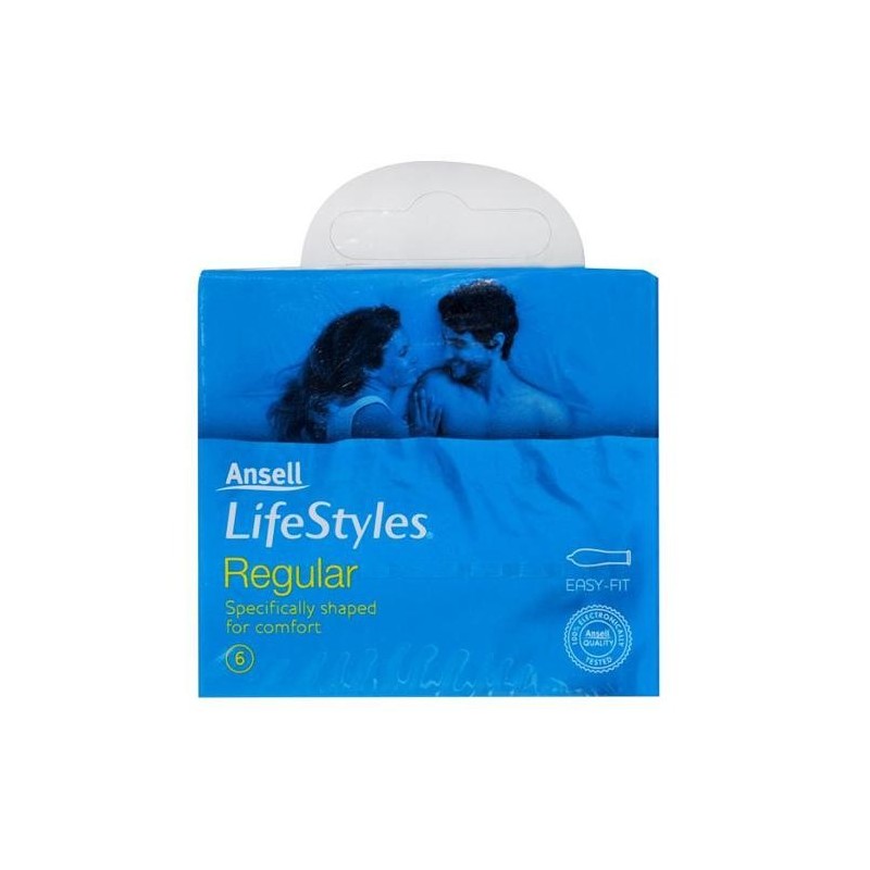 ANSELL CONDOM L/STYL REG 6S