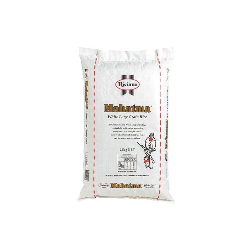 LONG GRAIN WHITE RICE 25KG