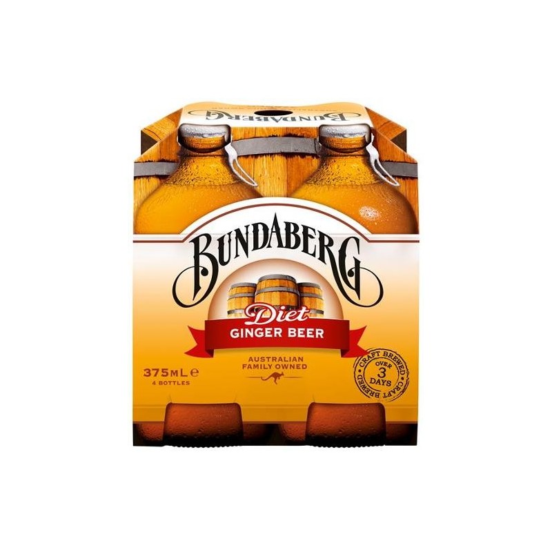 DIET GINGER BEER 4X375ML