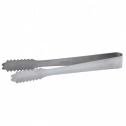 TONGS ICE STAINLESS STEEL 175MM