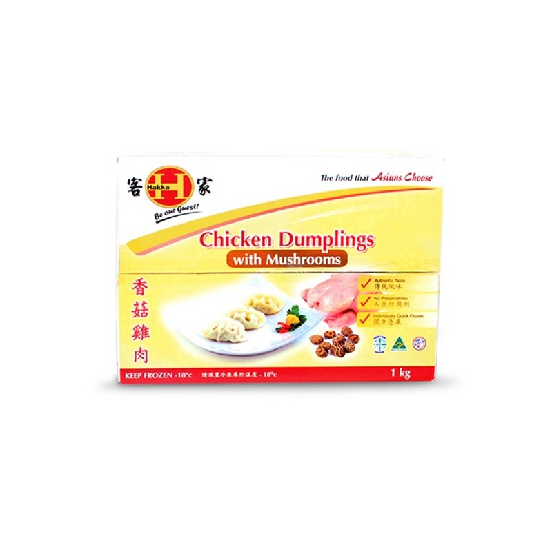 CHICKEN DUMPLINGS WITH MUSHROOMS CATERING PACK 1KG