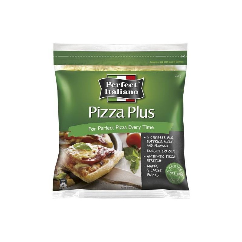 PIZZA PLUS CHEESE GRATED 450GM