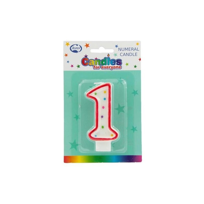 NUMERAL 1 CANDLES 1PK