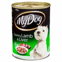 COUNTRY LAMB and LIVER DOG FOOD 400G