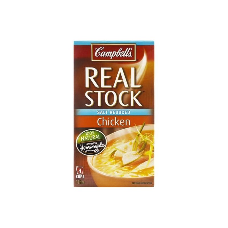 REAL STOCK CHICKEN SALT REDUCED 1L