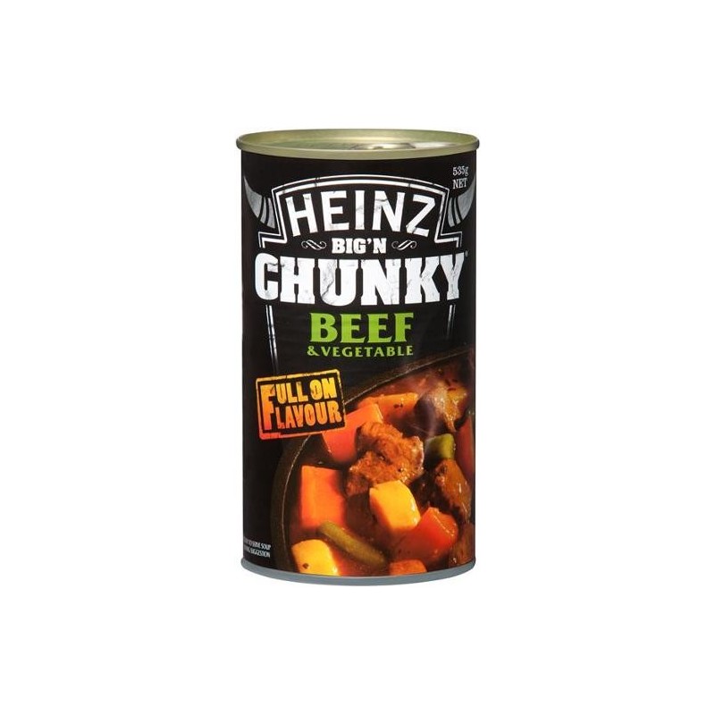 SOUP CHUNKY BEEF AND VEGETABLE 535G SOUP CHUNKY BEEF AND VEGETABLE 535G