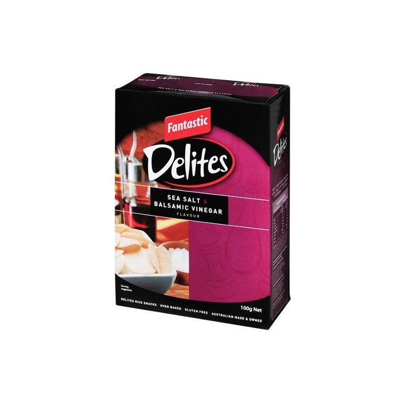 DELITES SEA SALT AND BALSAMIC VINEGAR 100GM