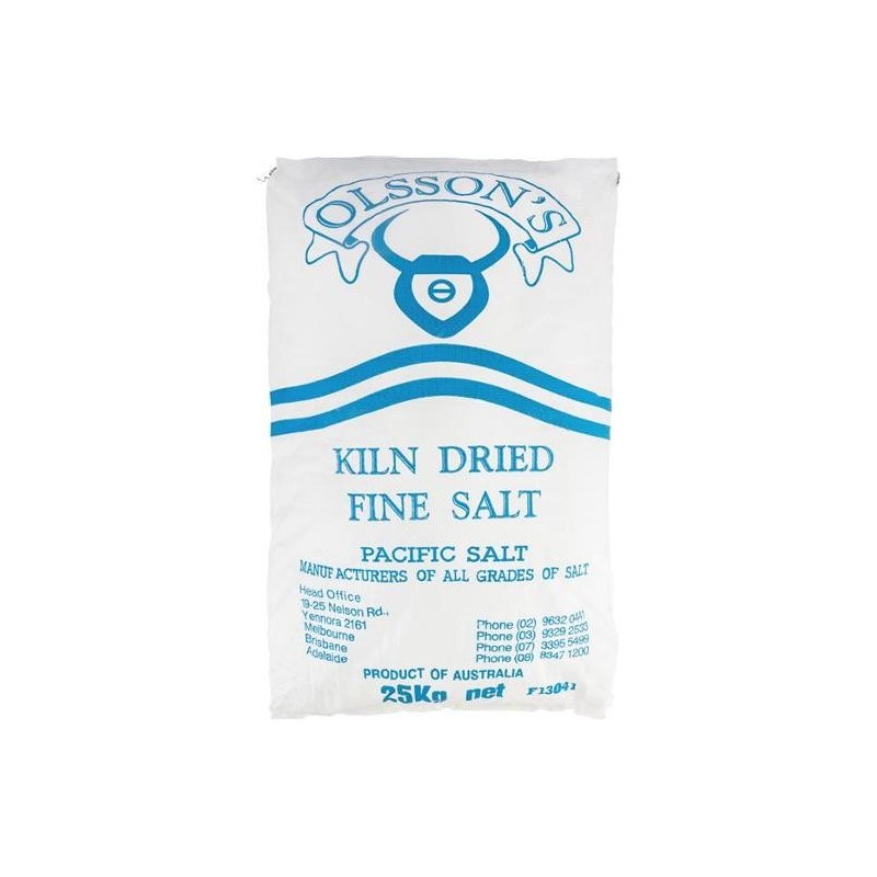 DRIED FINE PACIFIC SALT 25KG