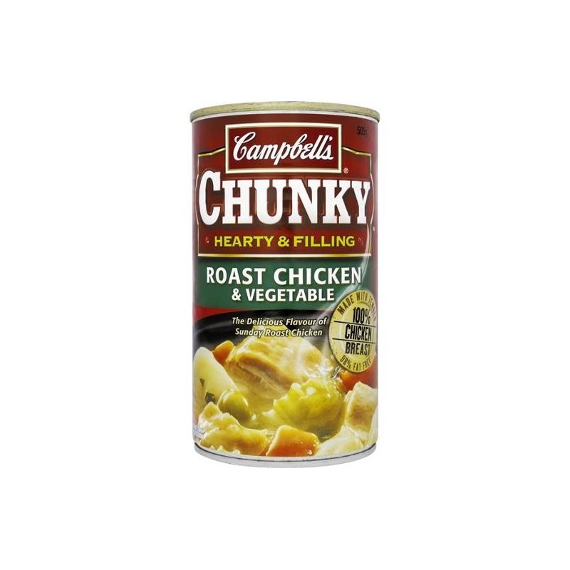 CHUNKY SOUP ROAST CHICKEN AND VEGETABLE 505GM