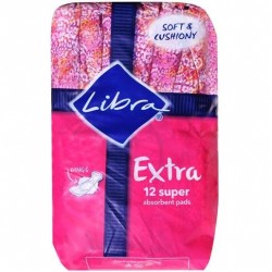 LIBRA PADS EXTRA WING SUPER12S