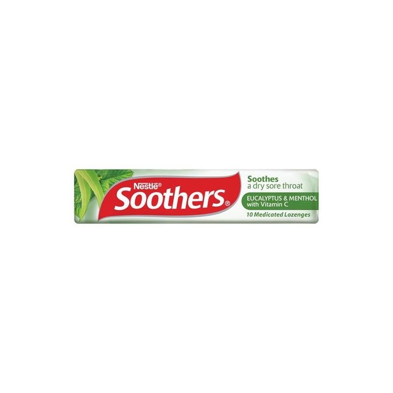 SOOTHERS EUCALYPTUS AND MENTHOL MEDICATED LOZENGES 40GM