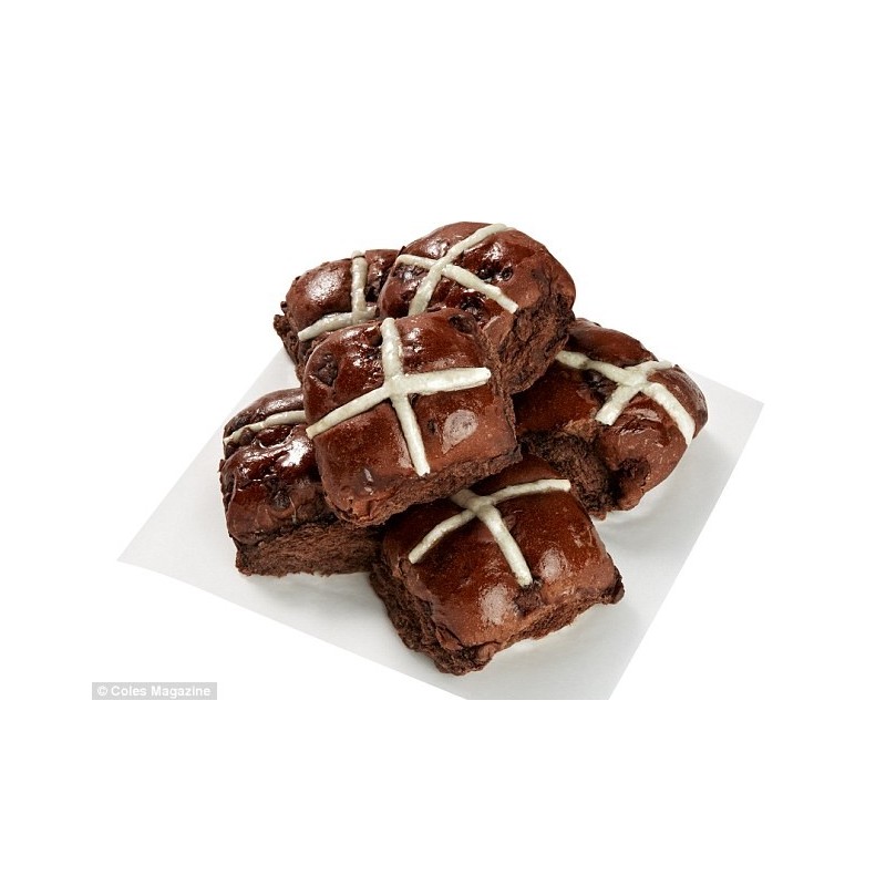 HOT CROSS BUNS CHOCOLATE 6PK HOT CROSS BUNS CHOCOLATE 6PK