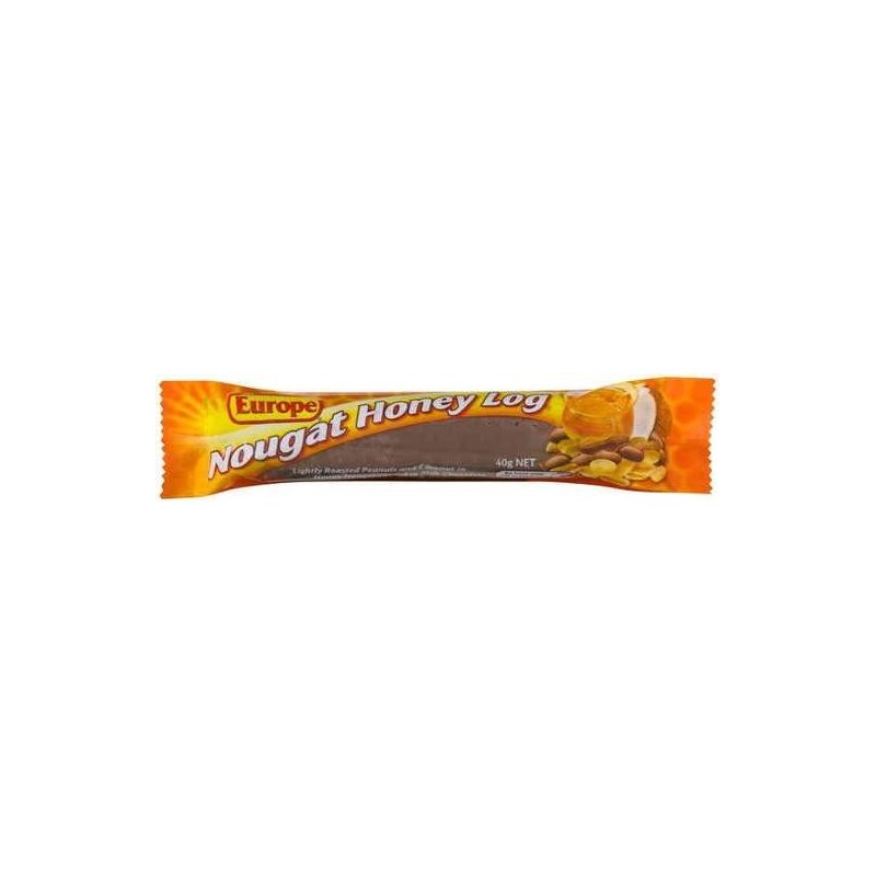 EUROPE NOUGAT HONEY LOG 40GM