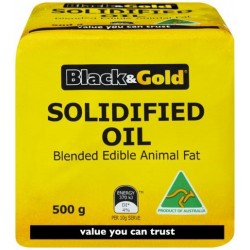BLACK & GOLD OIL SOLIDIFIED 500G