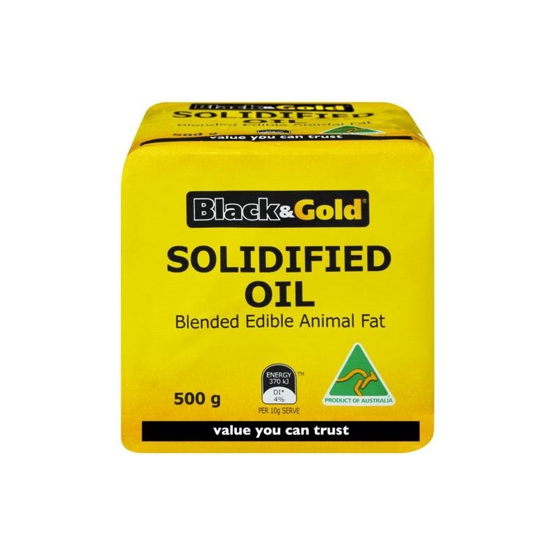 BLACK & GOLD OIL SOLIDIFIED 500G