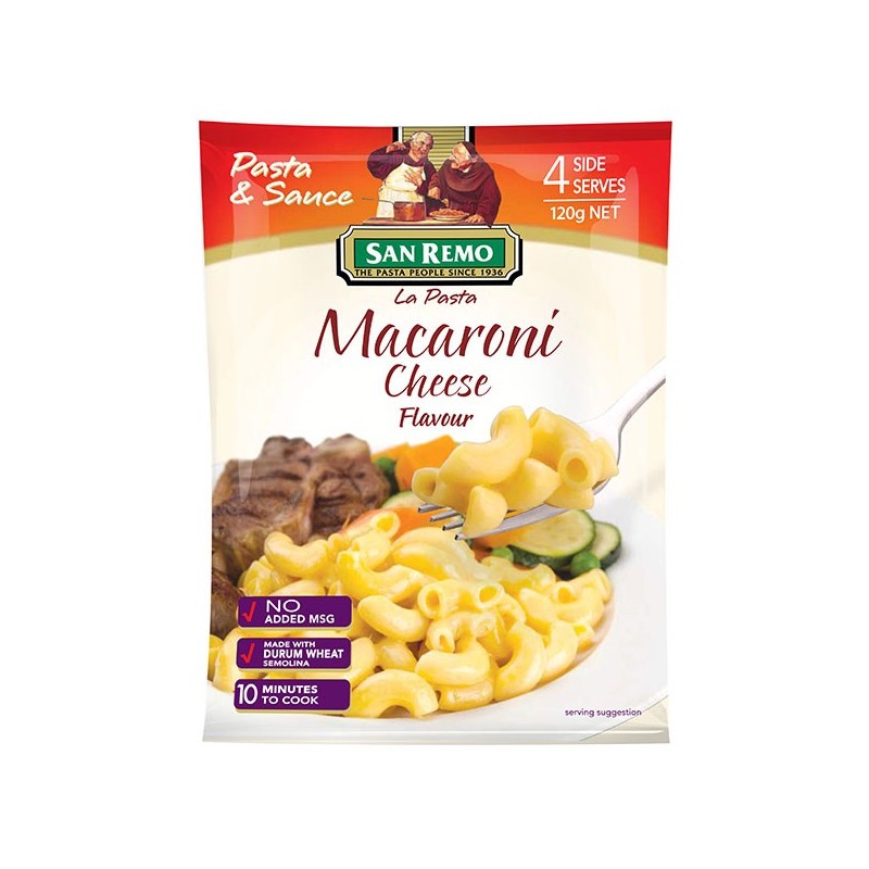 MACARONI CHEESE 4 SERVE 120GM