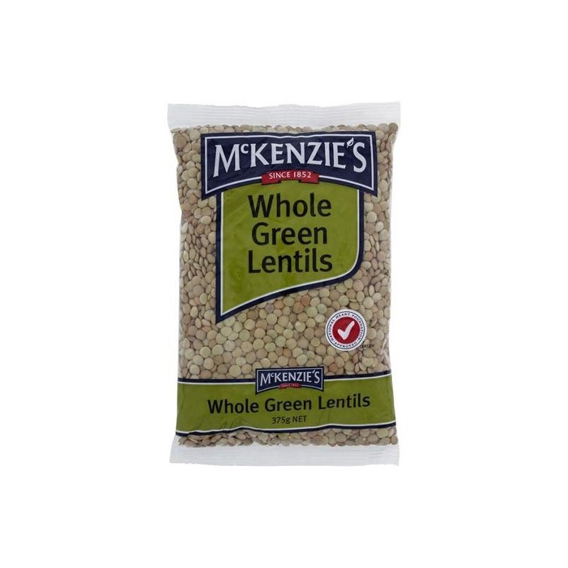 WHOLE GREEN LENTILS 375GM WHOLE GREEN LENTILS 375GM