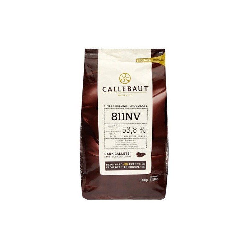 CHOCOLATE CALLETS DARK COVETURE 53% 2.5KG