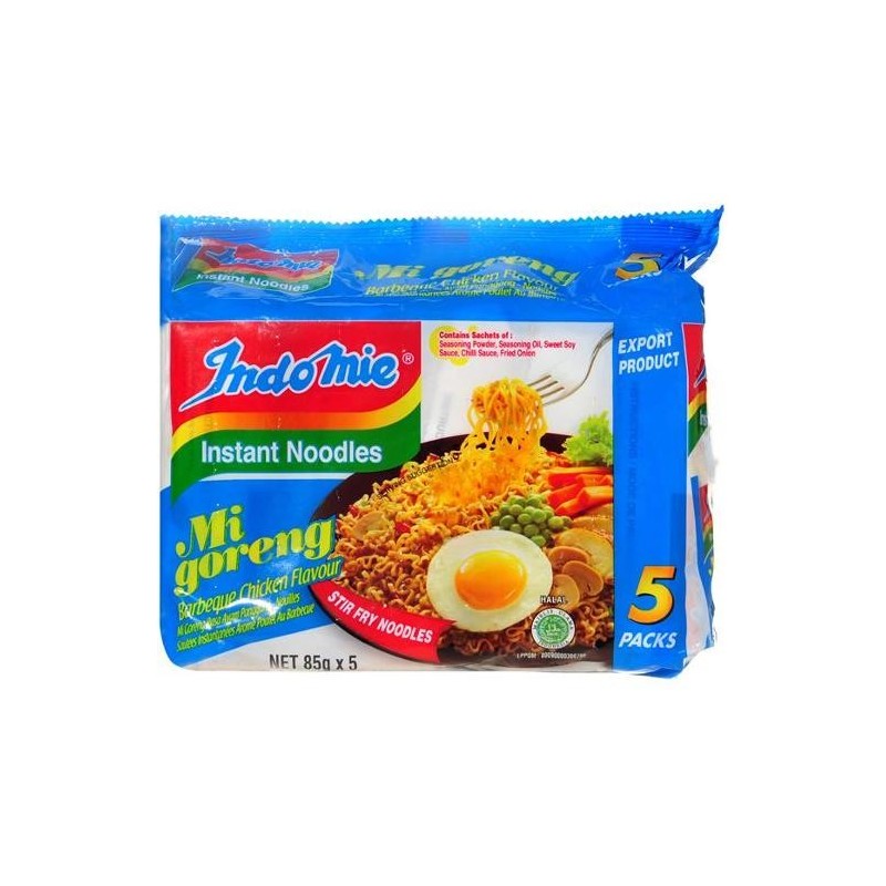 MI GORENG INSTANT NOODLE BARBEQUE CHICKEN 5X85GM