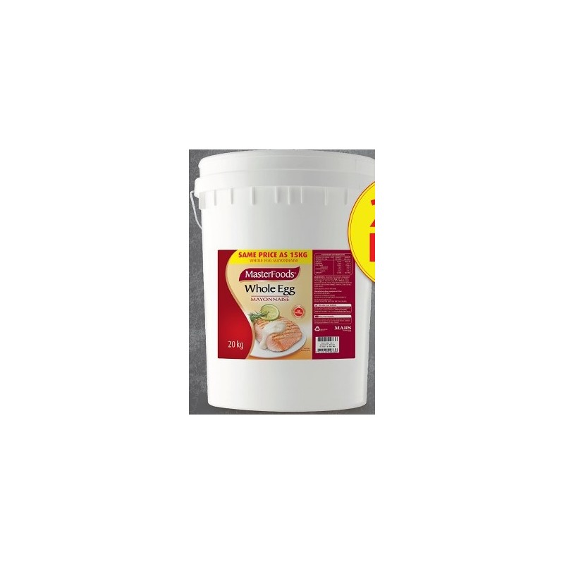 WHOLE EGG MAYONNAISE SALAD DRESSING 20KG