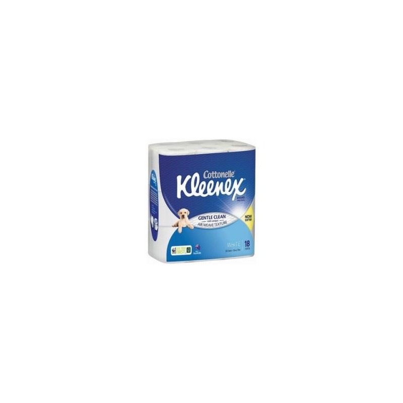 WHITE REGULAR TOILET ROLL 18PK