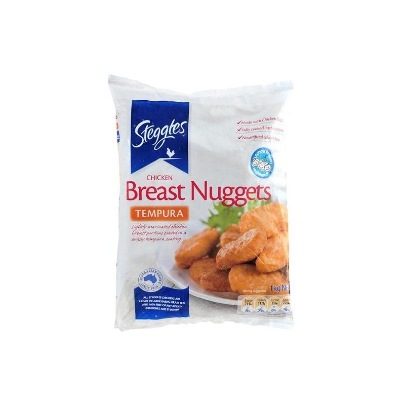 TEMPURA CHICKEN BREAST NUGGETS 1KG