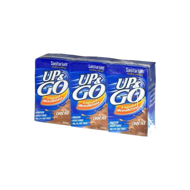 CHOCOLATE ICE UP&GO LIQUID BREAKFAST 3X250ML