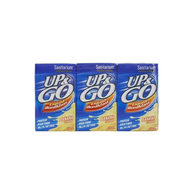 BANANA UP&GO LIQUID BREAKFAST 3 PACK 3X250ML