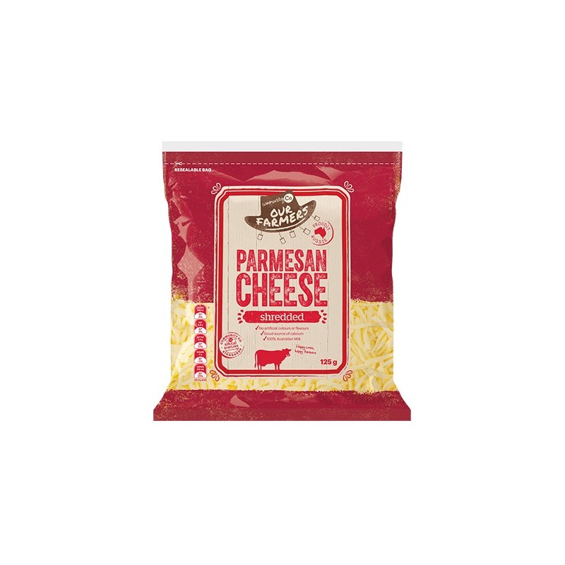FRESH PARMESAN SHREDDED 125GM
