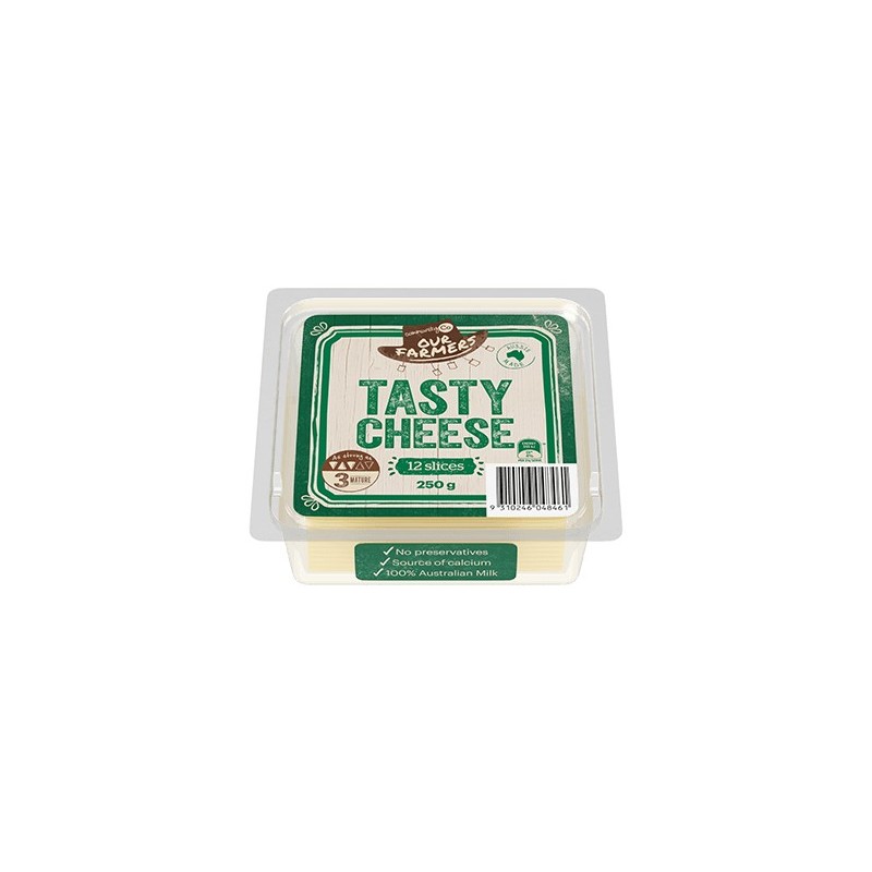 TASTY SLICED CHEESE 250GM