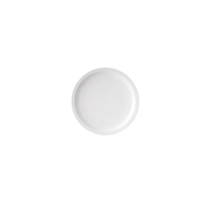 WHITE ROUND MELAMINE PLATE 226MM