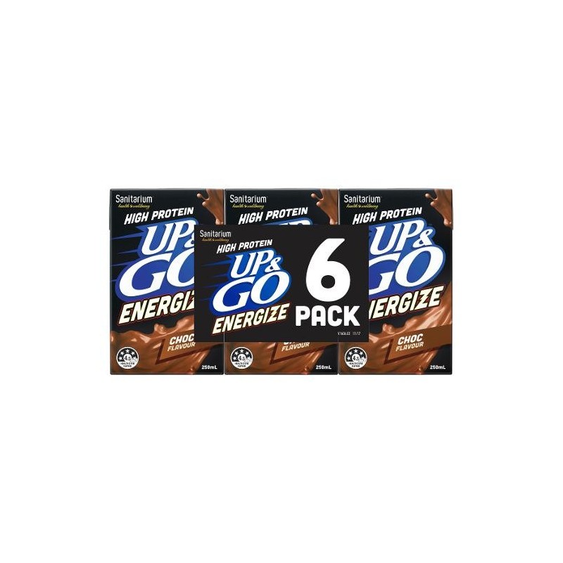 UP&GO ENERGIZE CHOCOLATE LIQUID BREAKFAST 6X250ML