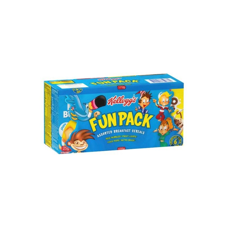 FUN PACK CEREAL 6PK 170GM FUN PACK CEREAL 6PK 170GM