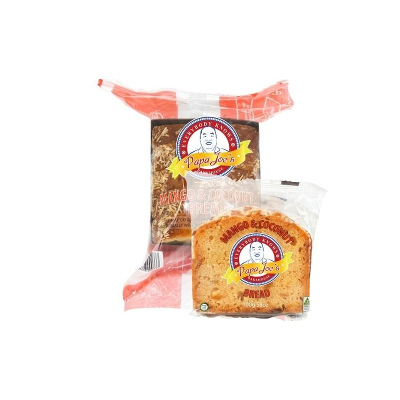 INDIVIDUALLY WRAPPED MANGO & COCONUT BREAD SLICED 5PK 500GM