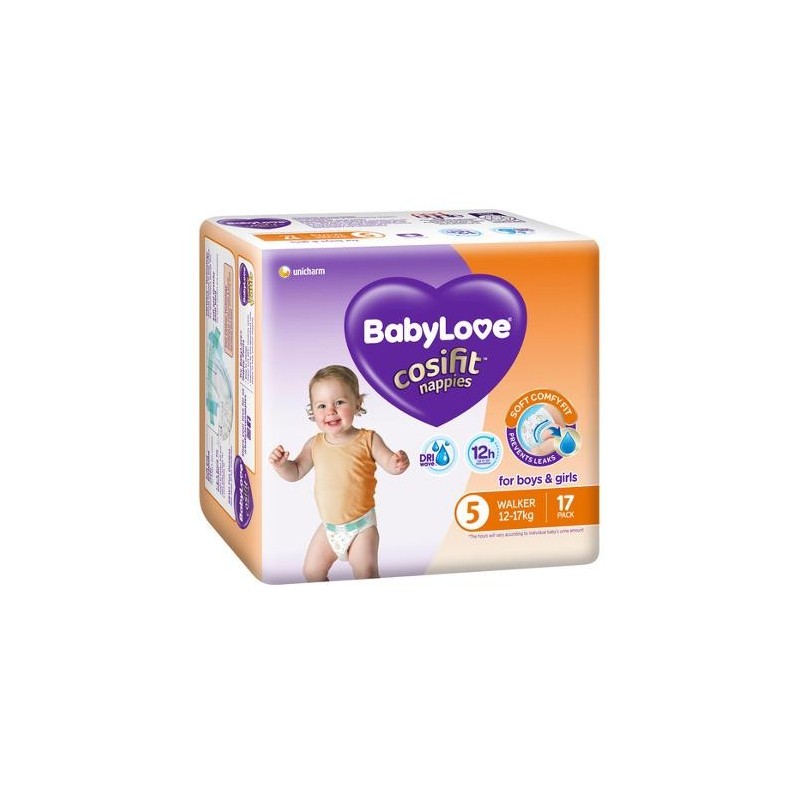 WALKER NAPPIES BOYS AND GIRLS 12-17KG 17PK