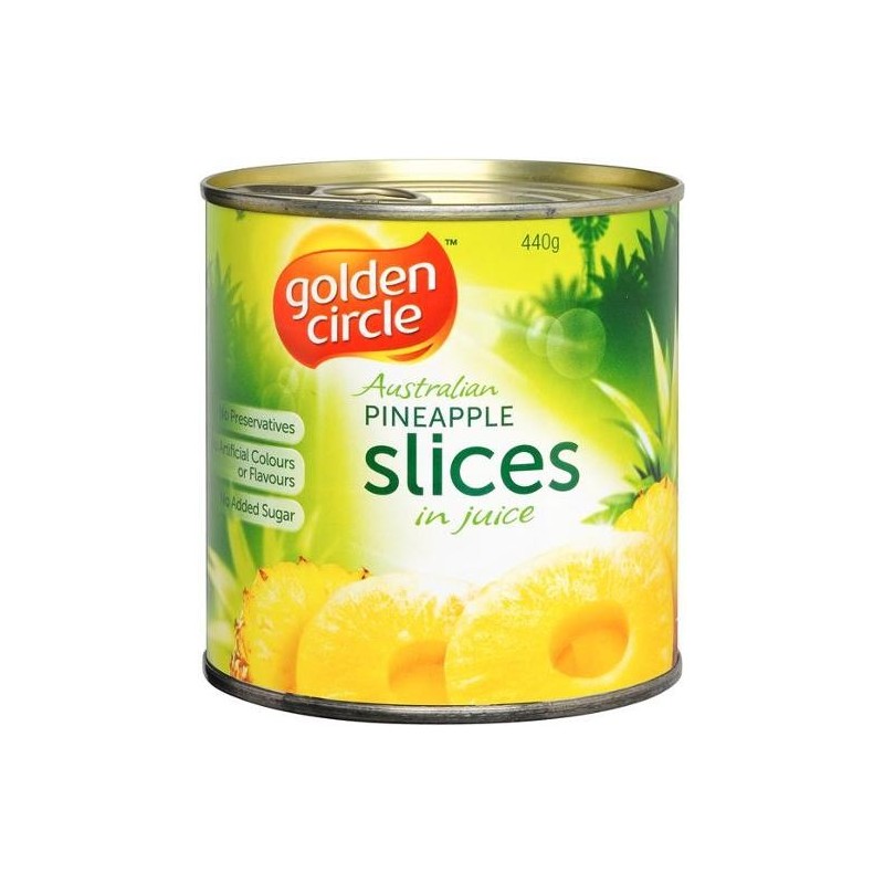 SLICED PINEAPPLE IN NATURAL JUICES 440GM