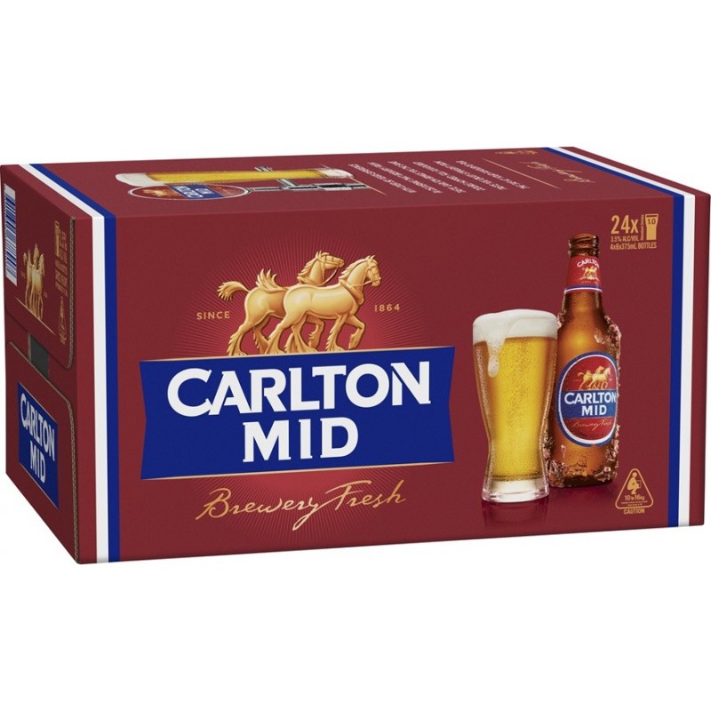 MID BEER BOTTLE 24X375ML