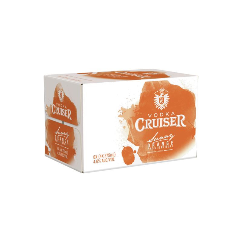 VODKA ORANGE & PASSIONFRUIT 4.6% 24X275ML