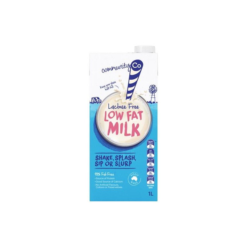 LACTOSE FREE LOW FAT MILK UHT 1LT