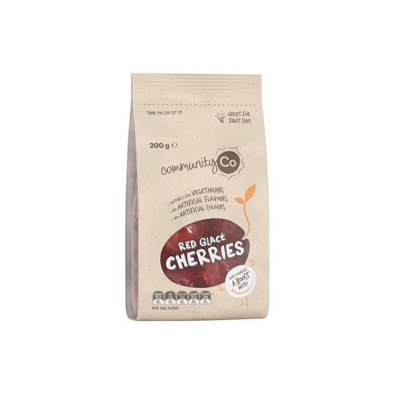 GLACE CHERRIES RED 200GM