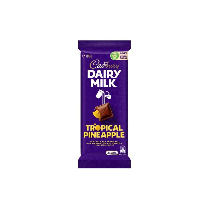 TROPICAL PINEAPPLE CHOCOLATE BLOCK 180GM