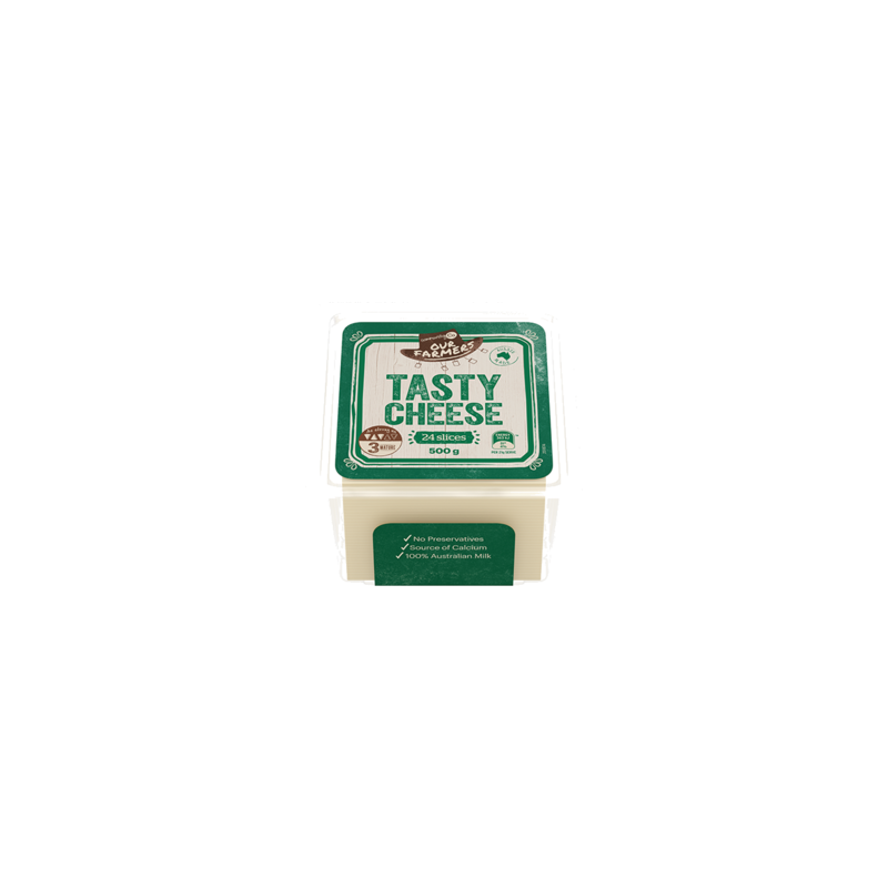 TASTY SLICED CHEESE 500GM