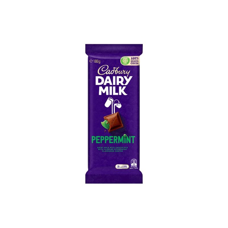 PEPPERMINT CHOCOLATE BLOCK 180GM